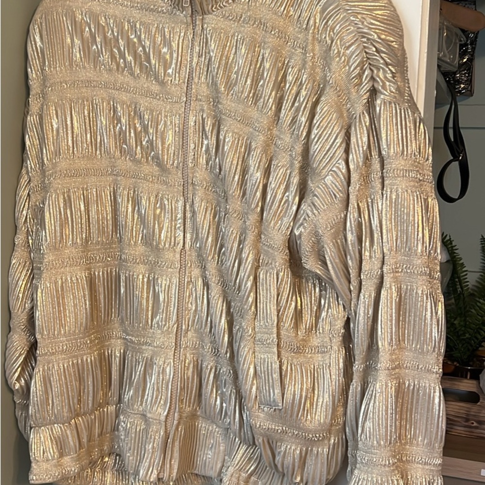 Silver Quilted Women's Jacket